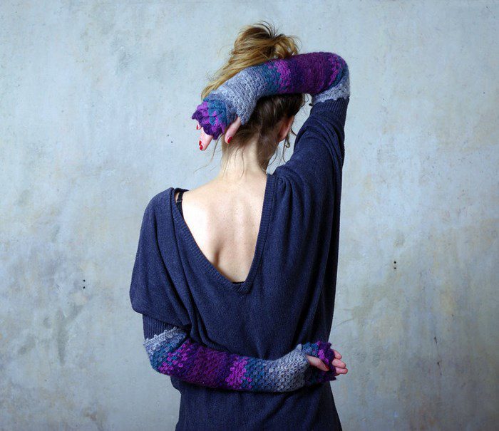 dragon gloves crochet