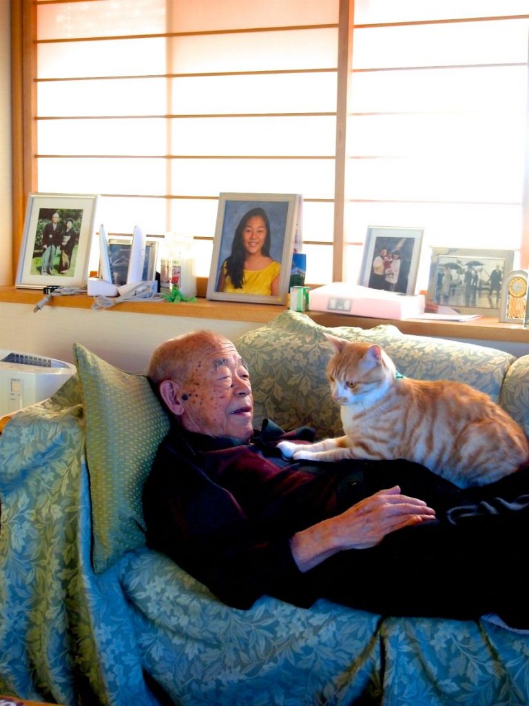 grandpa and cat