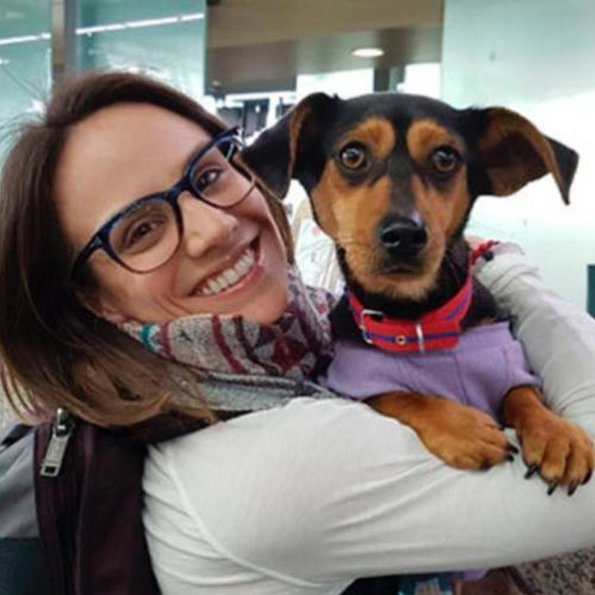 Meagan Duhamel saves dog