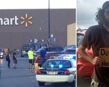 Woman Spots Homeless Man In Walmart Parking Lot, Then Sees Sign About His Dog In The Pound