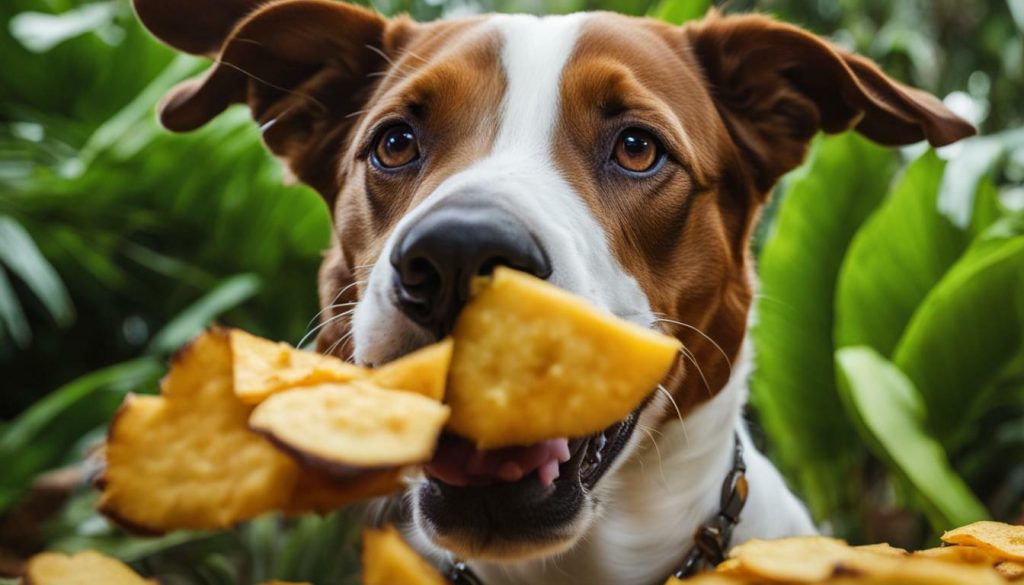 Sweet Plantain Chips for Dogs