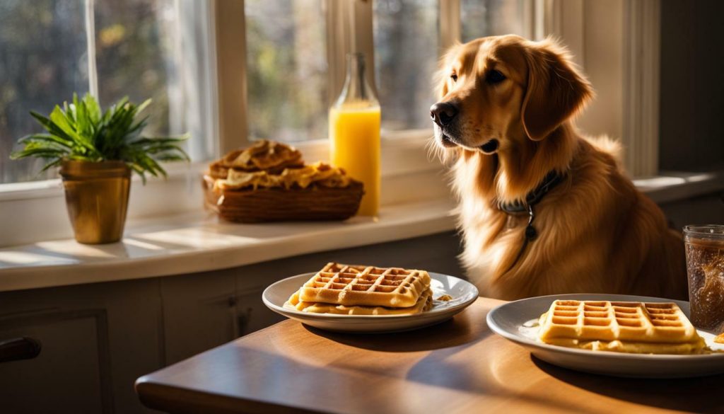 dog-friendly waffle treats