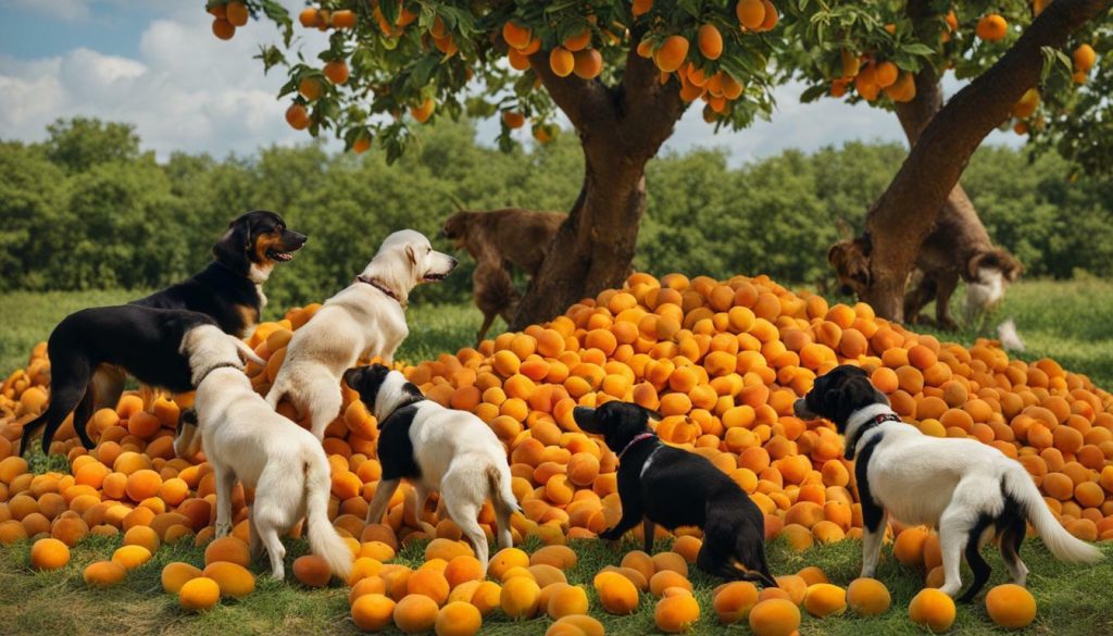 dogs and apricots