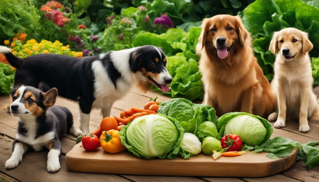 dogs and cabbage