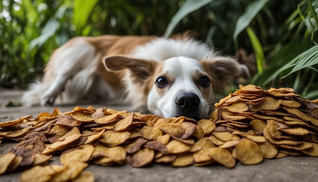 dried plantains and dogs