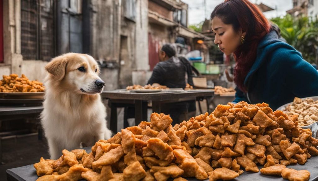 feeding chicharrones to dogs