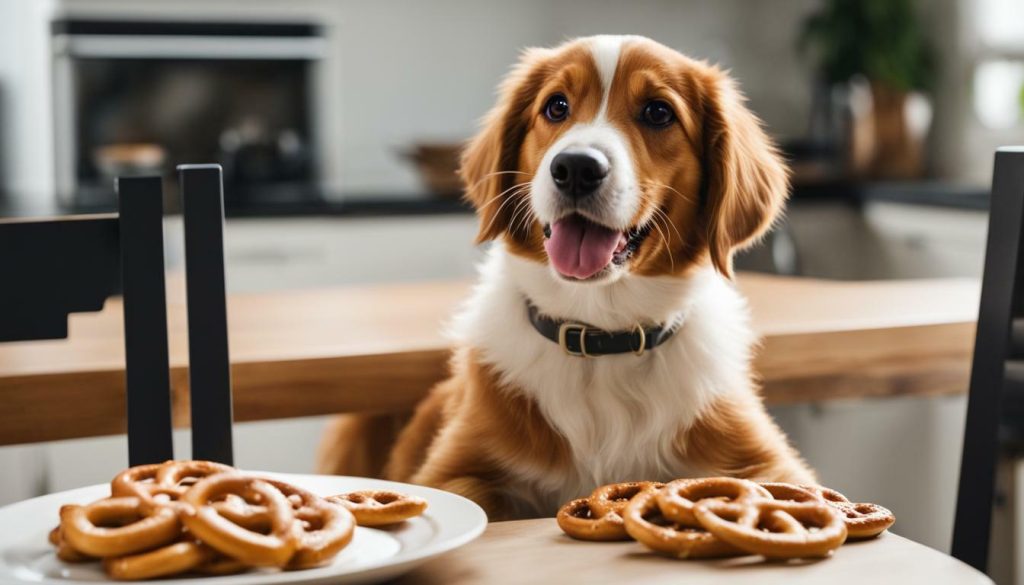 feeding guidelines for pretzels and dogs