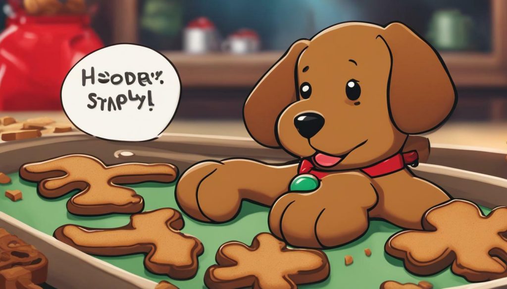 gingerbread cookies and canine diet