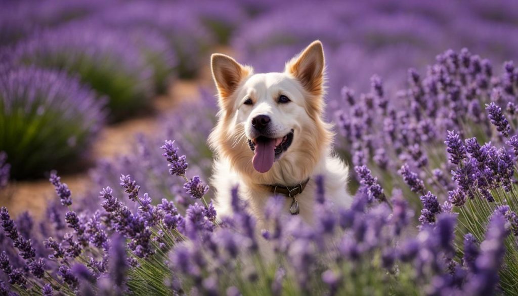 lavender and dogs