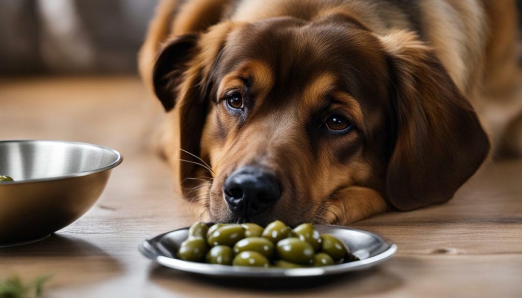 potential risks of dogs eating olives