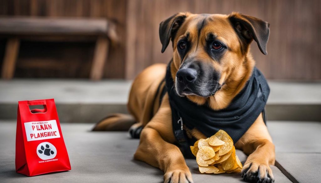 risks of feeding dogs plantain chips