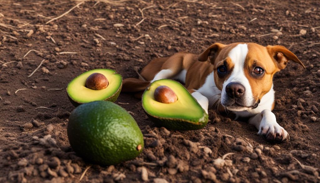 avocado pit and dogs