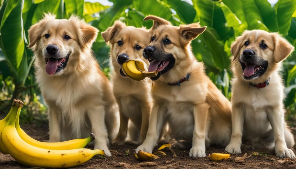 feeding bananas to dogs