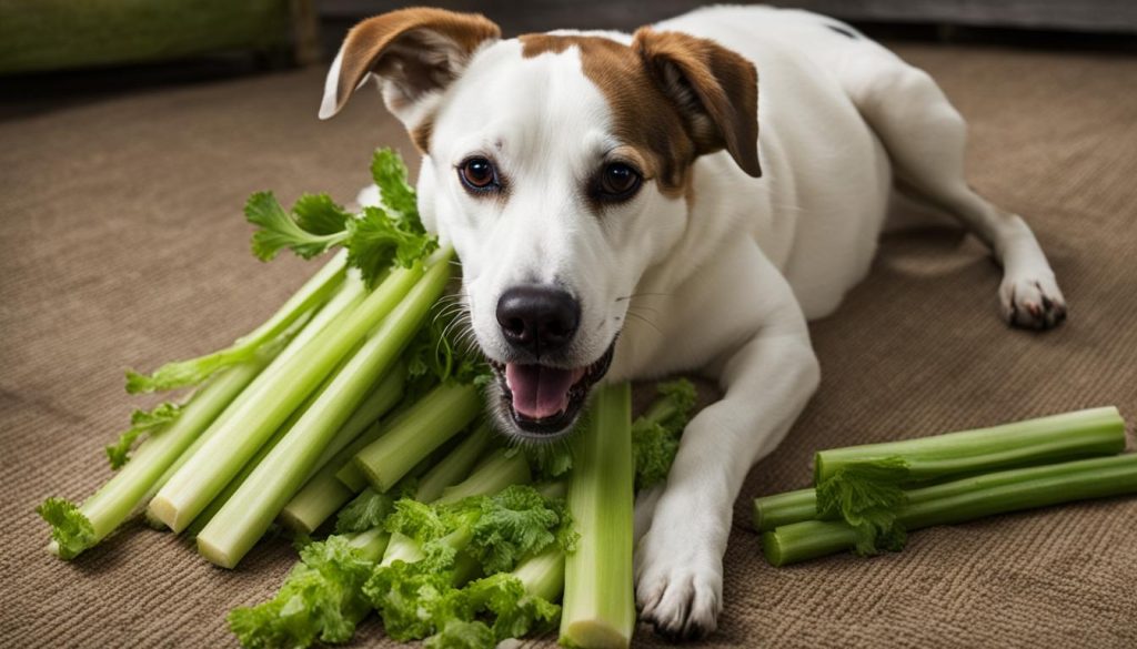 how much celery can dogs eat