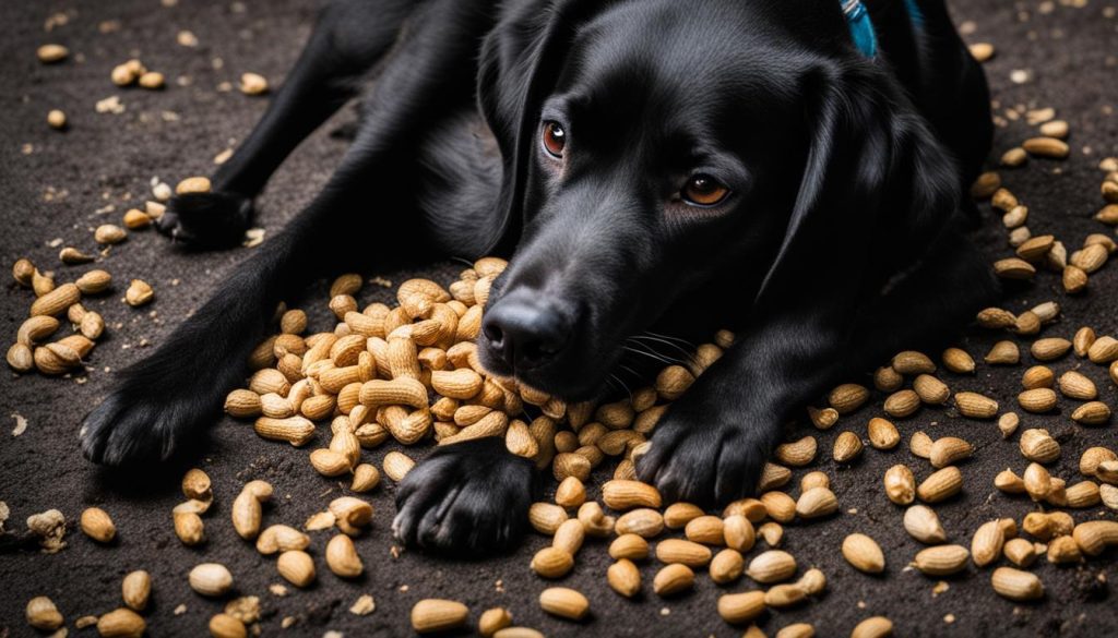 risks of dogs eating peanuts