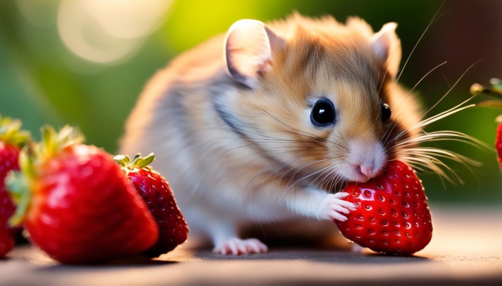 Are strawberries safe for hamsters to eat?