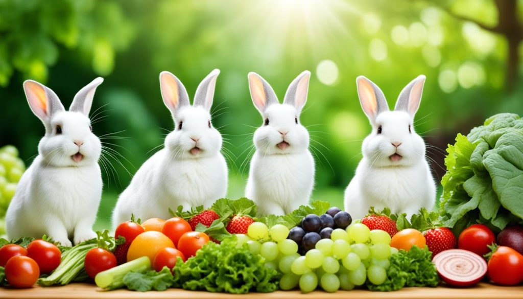 Rabbits and grapes
