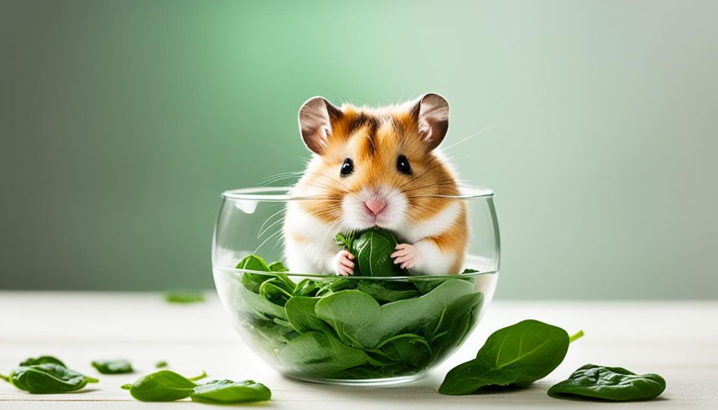 Safe amount of spinach for hamsters