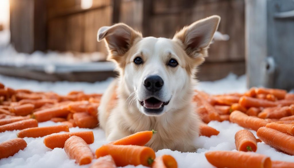can dogs eat frozen carrots