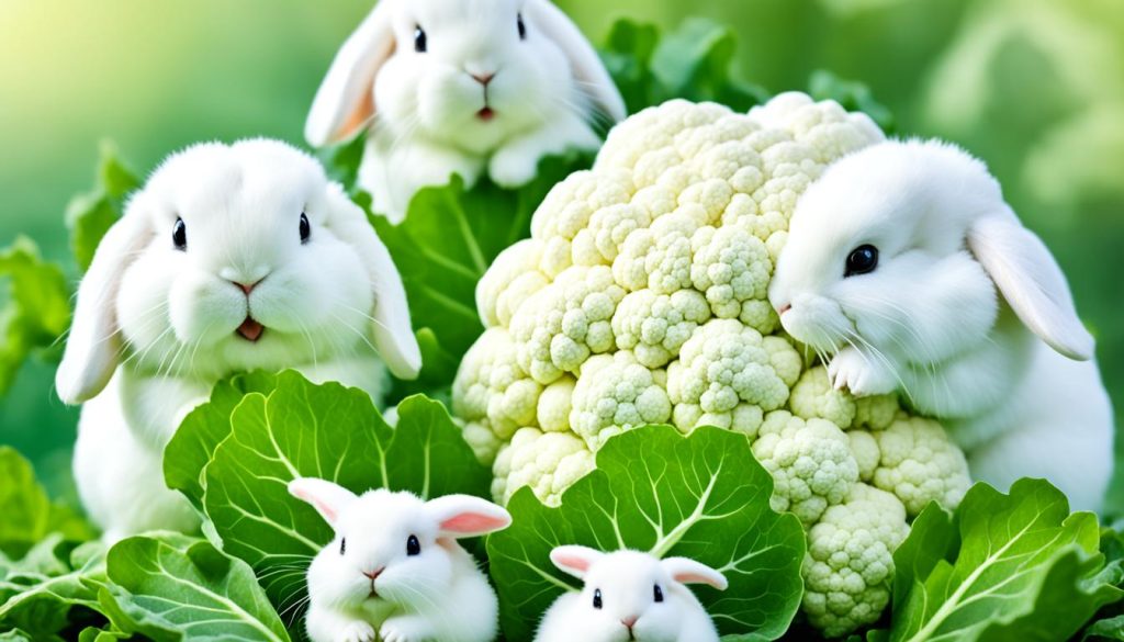 can rabbits eat cauliflower leaves