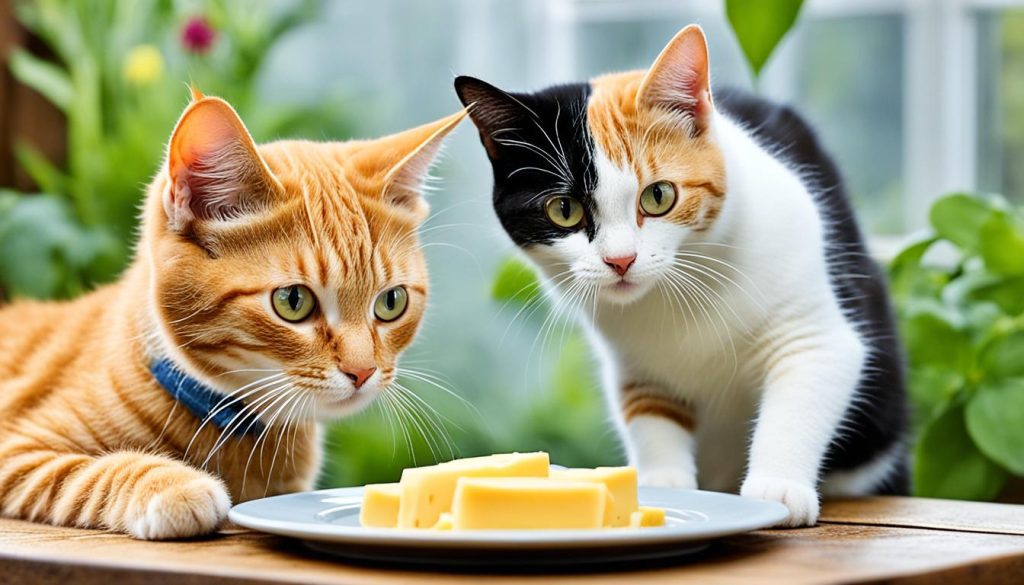 cats and cheese