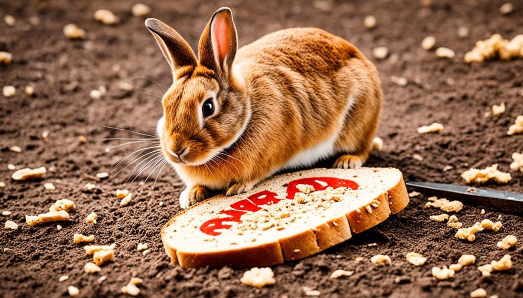 feeding rabbits bread