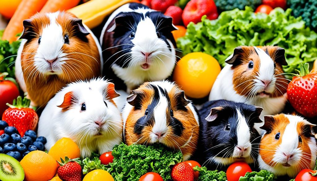 guinea pigs fruits and vegetables