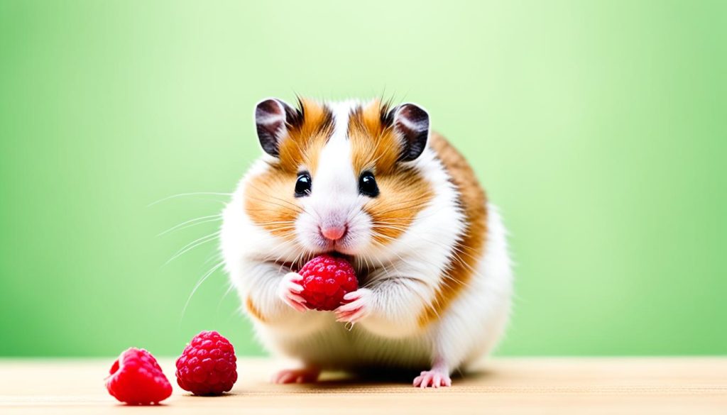 how to feed raspberries to hamsters
