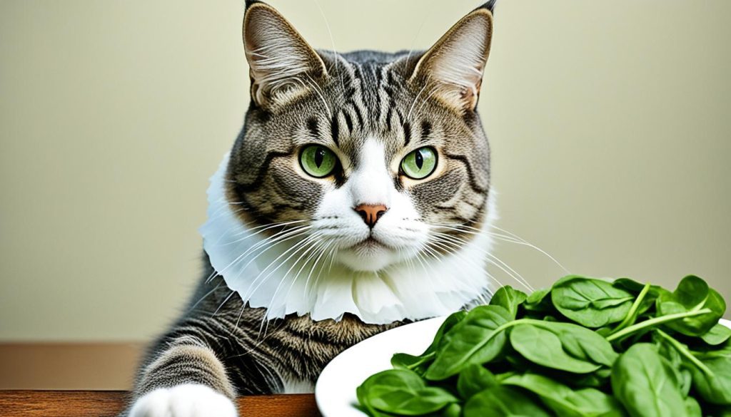 is spinach good for cats