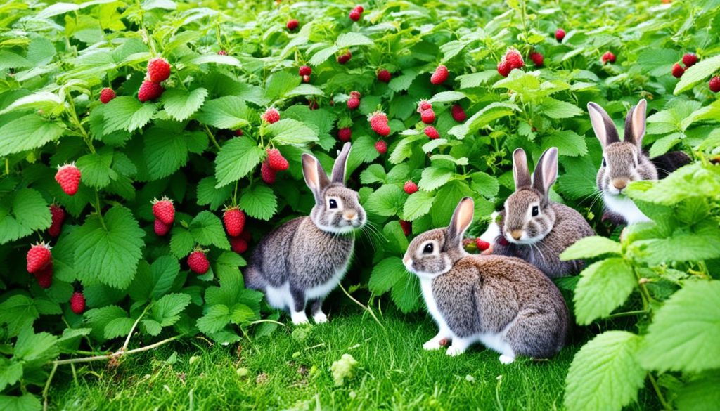 nutrition in raspberries for rabbits