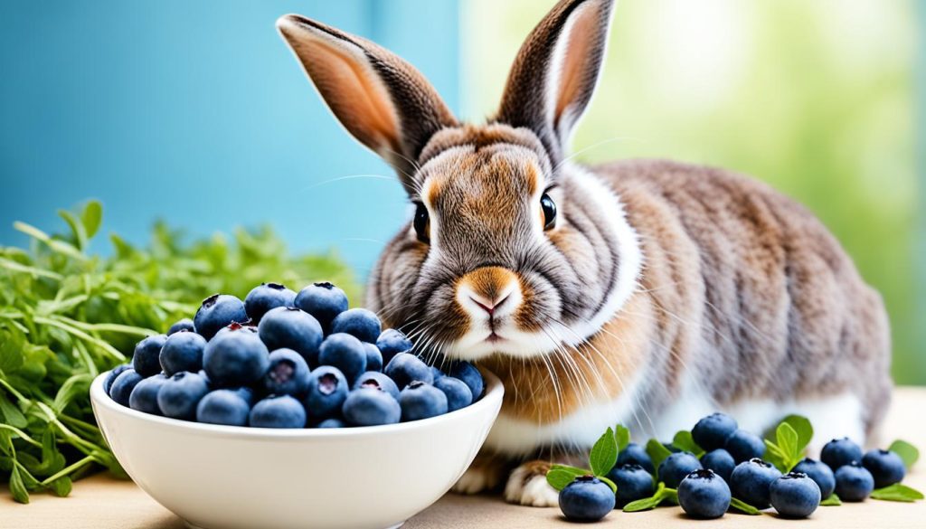 portion control for rabbits and blueberries