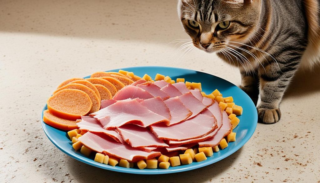 portion size of ham for cats