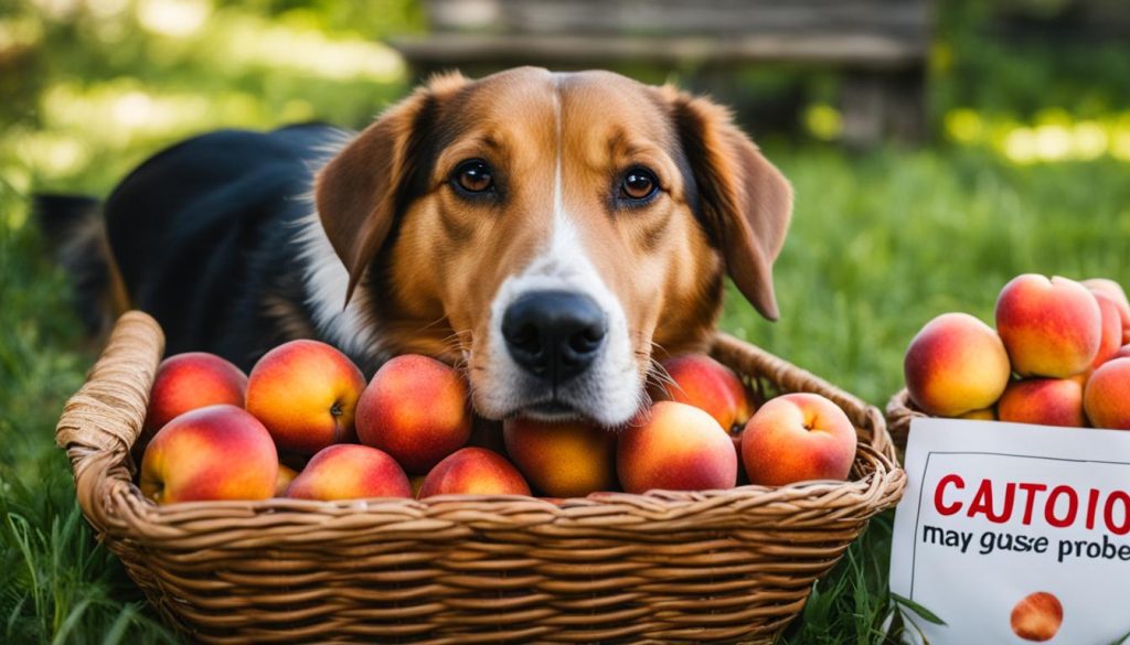 precautions when feeding nectarines to dogs