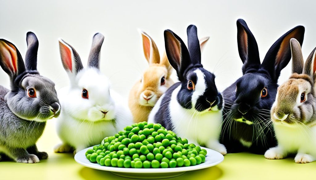 rabbits peas diet