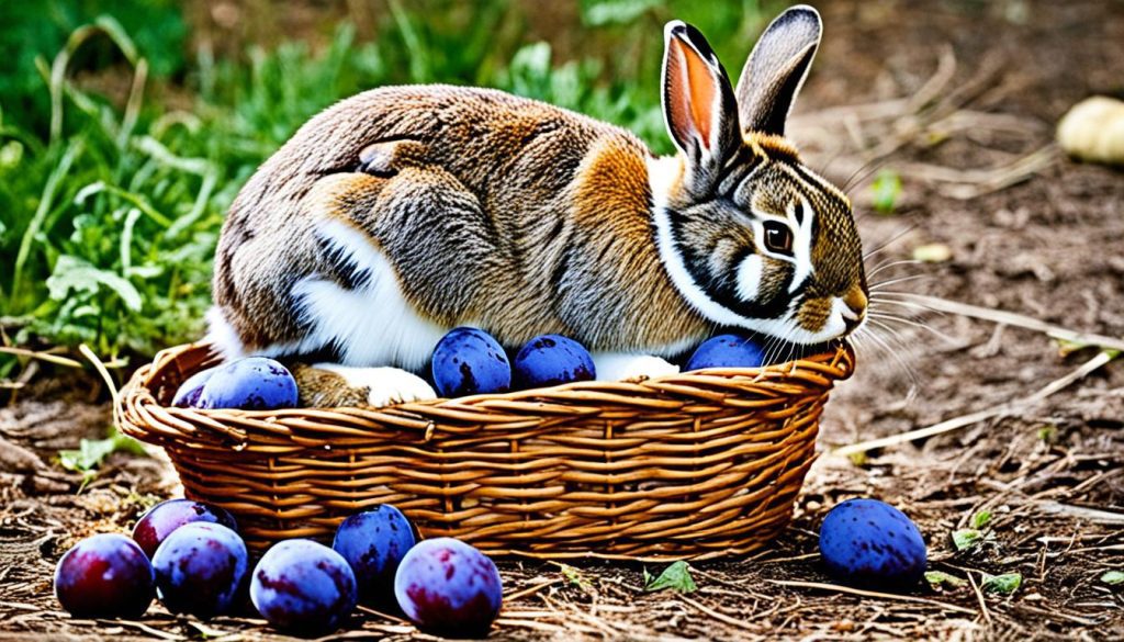 recommended plum intake for rabbits