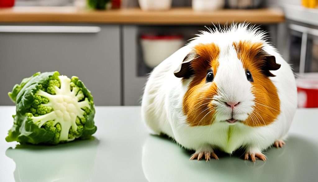 risks of feeding cauliflower to guinea pigs