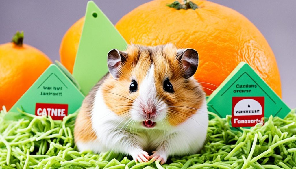 risks of feeding oranges to hamsters