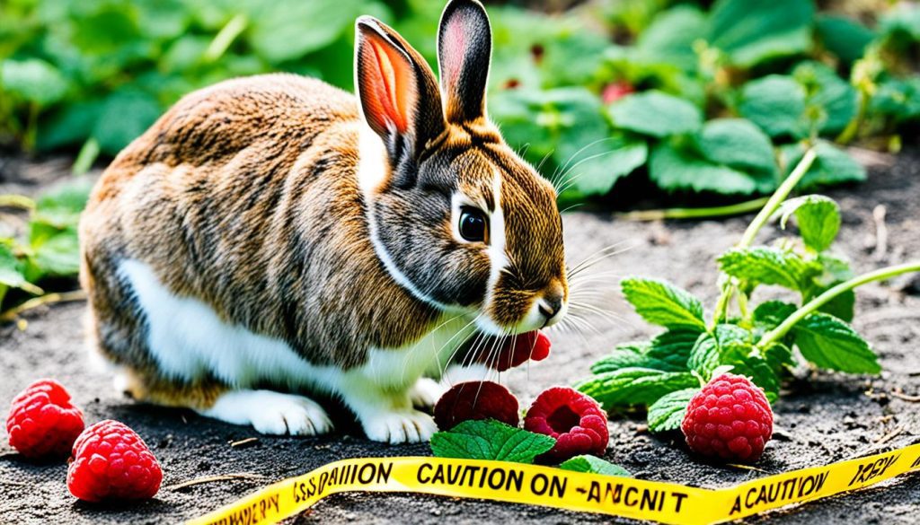 risks of feeding raspberries to rabbits