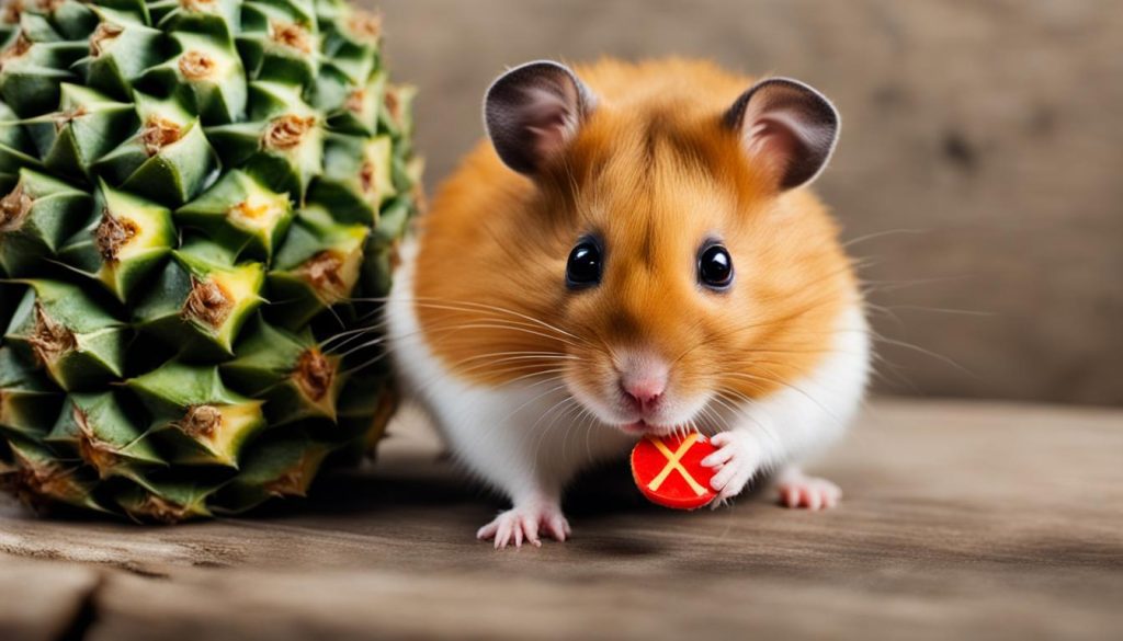 risks of pineapple for hamsters
